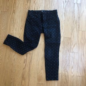 Patterned black skinny ankle pant from Gap